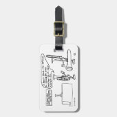 トロンボーン密輸 ラゲッジタグ (正面縦)