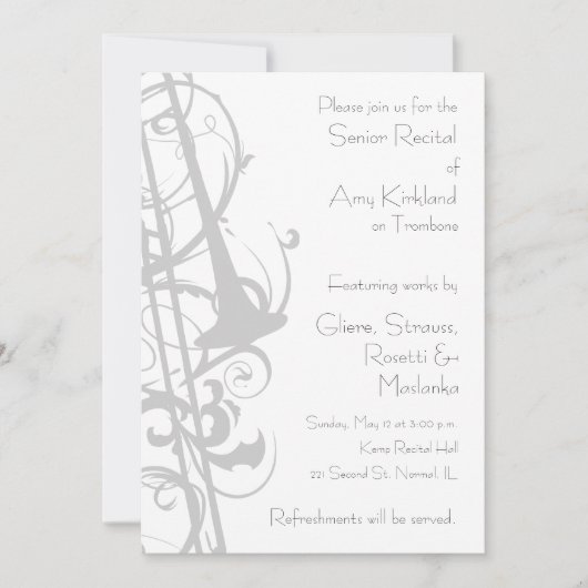 トロンボーン後頭部 招待状 (正面)