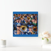 トロンボーン暴徒AKAバンドギークが暴走 スクエア壁時計 (ホーム)