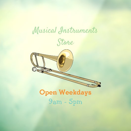 トロンボーン漫画イラストレーション ウィンドウサイン (シート3)