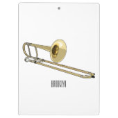 トロンボーン漫画イラストレーション クリップボード (裏面)