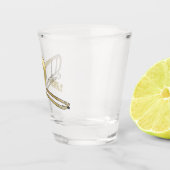 トロンボーン漫画イラストレーション ショットグラス (右)