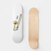 トロンボーン漫画イラストレーション スケートボード (正面)