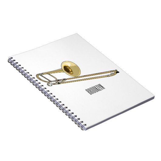 トロンボーン漫画イラストレーション ノートブック (右側)