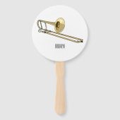 トロンボーン漫画イラストレーション ハンドファン (裏面)