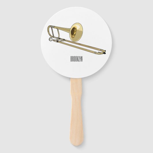 トロンボーン漫画イラストレーション ハンドファン (正面)