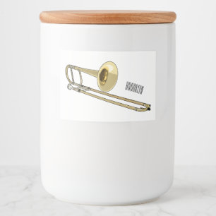 トロンボーン漫画イラストレーション フードラベル