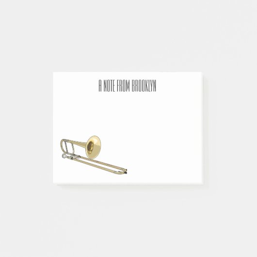 トロンボーン漫画イラストレーション ポストイット (正面)