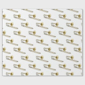 トロンボーン漫画イラストレーション ラッピングペーパー (フラット)