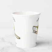 トロンボーン漫画イラストレーション 紙コップ (右)