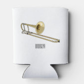 トロンボーン漫画イラストレーション 缶クーラー (裏面)