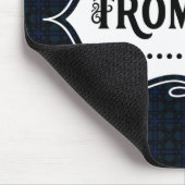 トロンボーン白のエンブレム マウスパッド (コーナー)