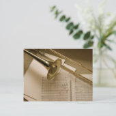 トロンボーン葉書 ポストカード (スタンド正面)