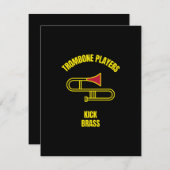 トロンボーン選手は真鍮を蹴る サンキューカード (正面/裏面)