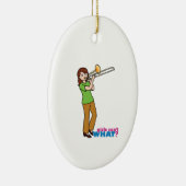 トロンボーン選手2 セラミックオーナメント (右)