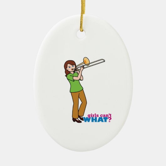 トロンボーン選手2 セラミックオーナメント (正面)