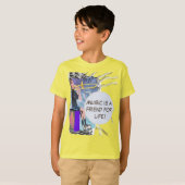 トロンボーン音楽のパーソナライズは人生の友人である! Tシャツ (正面フル)