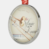 トロンボーン音楽部屋 メタルオーナメント (左)