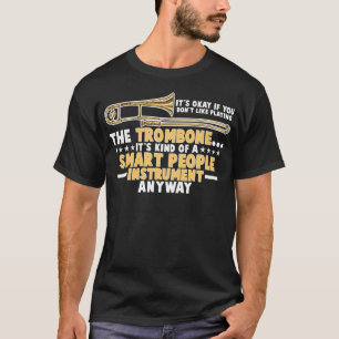 トロンボーン頭が切れる人トロンボーン選手 Tシャツ
