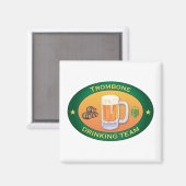 トロンボーン飲酒チーム マグネット (正面/裏面)