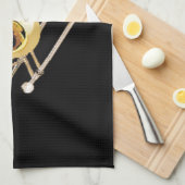 "トロンボーン"のデザインギフトおよびプロダクト キッチンタオル (四つ折り)