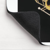 "トロンボーン"のデザインギフトおよびプロダクト マウスパッド (コーナー)