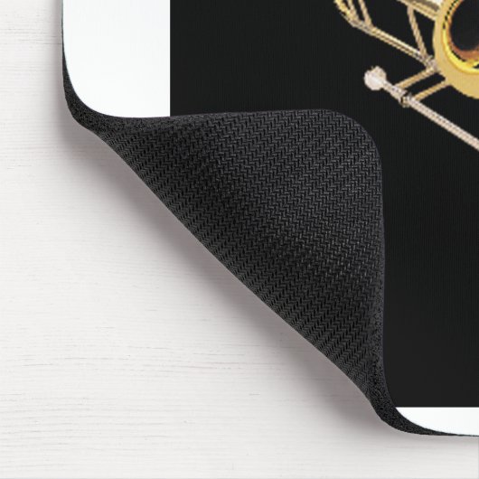 "トロンボーン"のデザインギフトおよびプロダクト マウスパッド (コーナー)