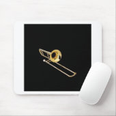"トロンボーン"のデザインギフトおよびプロダクト マウスパッド (マウス)