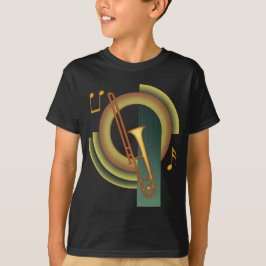 トロンボーン アールデコ Tシャツ