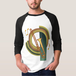 トロンボーン アールデコ Tシャツ