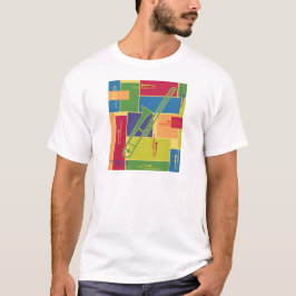 トロンボーン・カラーブロック Tシャツ