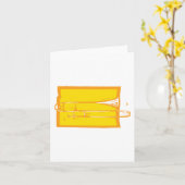 トロンボーン カード (黄色い花)