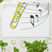 トロンボーン キッチンタオル (折り畳み)