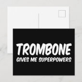 トロンボーン・スーパーパワー 面白いスーパーヒーロー音楽 ポストカード (正面/裏面)