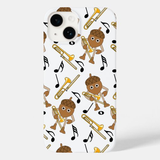 トロンボーン・ナット・ミュージック・ノート Case-Mate iPhoneケース (裏面)