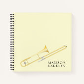 トロンボーン ミュージシャン バンド 教師 ノートブック (正面)