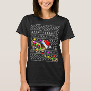 トロンボーン ライティング クリスマスセーター ださい トロンボーン クリス Tシャツ