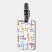 トロンボーン ラゲッジタグ (正面縦)