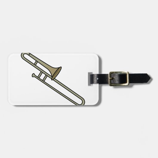 トロンボーン ラゲッジタグ (正面横)