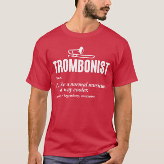 トロンボーン+レトロ+プレーヤー+トロンボーン奏者+ヴィンテージ Tシャツ