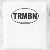 トロンボーン 楕円形シール (バッグ)