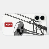 トロンボーン Case-Mate iPhoneケース (裏面 (横))