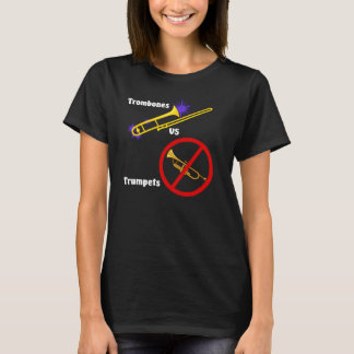 トロンボーンvのトランペット(女の子) tシャツ