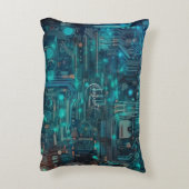 トロン回路基板ポリエステルアクセントピロー16"x12" アクセントクッション (裏面(縦))