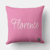 トロークッション恋しく思-ピンクバニー耳 クッション (裏面)