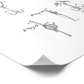 トローリング・スプーン特許 ポスター (角)