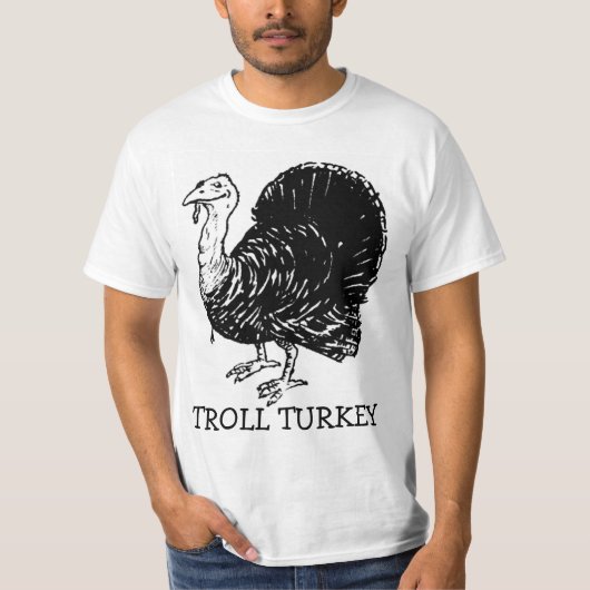 トロールのトルコのおもしろいな感謝祭のワイシャツ Tシャツ (正面)