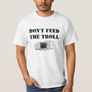 トロールのワイシャツを食べ物を与えないで下さい Tシャツ