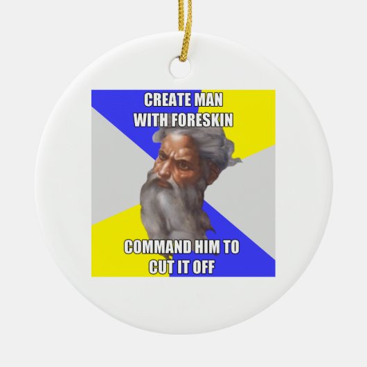 トロールの神の割礼 セラミックオーナメント (正面)