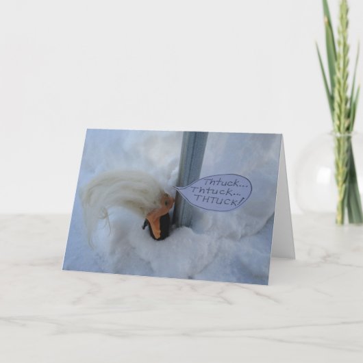 トロールはポールに突き刺さった。 カード (正面)